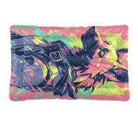 Lit lavable pour chien berger allemand graffiti dessin animé tapis antidérapant doux confortable pour chiens de petite, moyenne et grande taille 91,4 x 61 cm