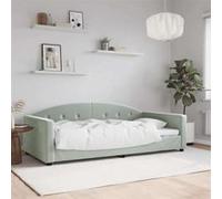 Lit leandre 222 x 110 x 75 cm en velours sommier a lattes de couleur