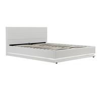 Lit LED avec coffre "Anastasia" - 140 x 190 cm - Blanc
