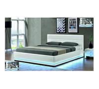 Lit led avec coffre de rangement AVA Blanc (180 x 200 cm)