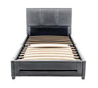 Lit LED HOME DELUXE ASTEROID - 90 x 200 cm, gris foncé