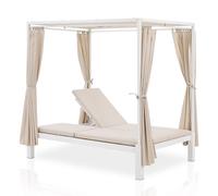 Lit lounge double Kreta Blanc