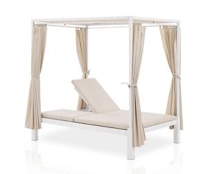 Lit lounge double Kreta Blanc