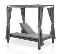 Lit lounge double Kreta Gris