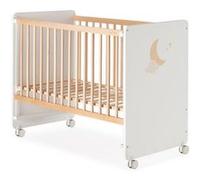 Lit Lupita 120x60 cm Blanc/Bois Beige