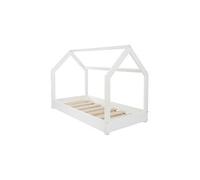 Lit Maison Cabane 190x90cm Blanc
