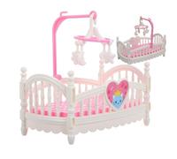 Lit Maison de,Mobilier Miniature Maison de | Décorations Ludiques Cartoon pour Jeu d'Imitation, Photographie et Familles avec