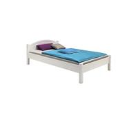 Lit marie 211 x 98 x 70 cm en pin sans sommier de couleur