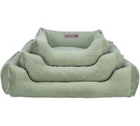 TRIXIE Marley Dog Bed 80 x 60 cm en Ocre - Panier rectangulaire pour Chien de Taille Moyenne - Panier Confortable pour Chien avec Housse en Coton Toile de Haute qualité - Doux et Lavable - 37694