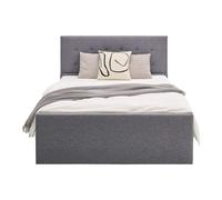 Lit Rembourré Double Adulte 140x200 4 Tiroirs Cadre Sommier à Lattes Homestyle4u