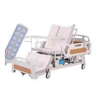 Lit médical réglable avec trou de levage intégré et trou de toilette, multifonction pour soins à domicile et confort du patient