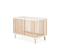 Lit Mencia 120x60 cm Blanc/Bois