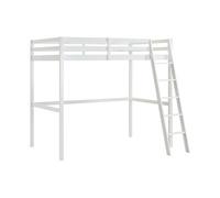 Lit mezzanine - 120 x 190 cm - Pin Massif - Blanc - GEDEON II