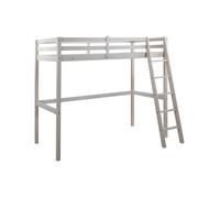 Lit mezzanine - 90 x 190 cm - Pin massif - Blanchi -GEDEON II