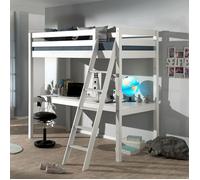 Lit Mezzanine Avec Support Blanc