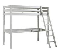 SLEEPY - Lit Mezzanine Blanc 90x200cm avec Bureau 205 cm - Altobuy Blanc G