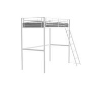 Lit mezzanine ELIOT 90 x 190 cm - Métal - Sommier inclus - Blanc