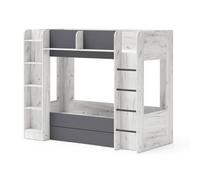 Lit mezzanine FUJI 80x200 avec étagère - antresole, système de meubles pour chambre d’enfant