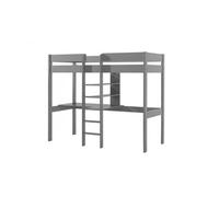 Lit Mezzanine & Bureau Enfant "Pino" 90x200cm Gris