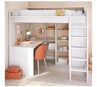 Lit mezzanine Pierrick CAMIF Blanc G