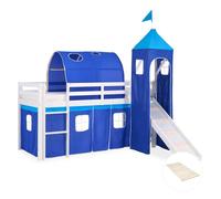 Lit toboggan avec tour - couleur bleu