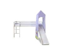Lit Mezzanine Tour Toboggan Bois De Pin
