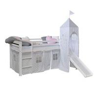 Lit mi-haut 90x200 étoiles tour matelas