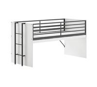 Lit mi-haut 90x200 sam blanc