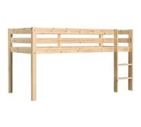 Lit Mi-Haut en Pin Massif Naturel 90x200cm - SLEEPY - ALTOBUY Marron G