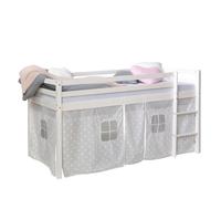 Lit mi-haut étoiles 90x200 avec matelas Gris G