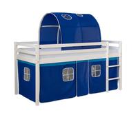Lit Mi-Hauteur Avec Tunnel Bleu