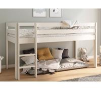 Lit Mi-hauteur Jade Blanc 90X200