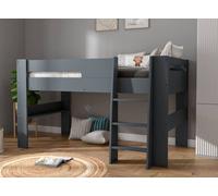 Lit Mi-hauteur London Anthracite 90X190