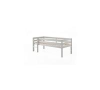 Vipack Lit mi-hauteur Pino Blanc – Sommier inclus – 90x200 cm – 1 place
