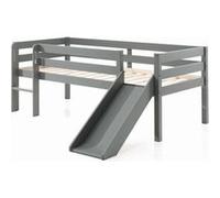 Lit mi-hauteur Pino + toboggan Blanc G