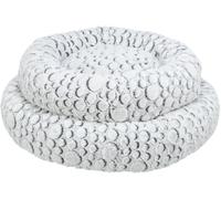 Trixie Lit pour chien Mila Rond en peluche Blanc-Gris Ø 50 cm