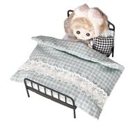 Lit Miniature - Meubles de en Fer, Matelas Vintage à l’échelle 1:12, Ensemble de lit de, Accessoire de Jeu de Simulation | Lits Miniatures pour garçons Filles pour Affichage de s