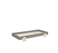 Vipack Lit Modulo Puzzle empilable en bois Gris 90x200 cm – Design minimaliste et pratique