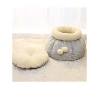 Lit Moelleux pour Animaux de Compagnie, nid Doux, chenil pour Chats, Peut rétrécir la Bouche en Forme de Grotte, Sac de Couchage, Tente pour Animaux de Compagnie