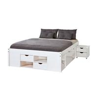 Lit Multi-Rangements "Clark" 180x200cm Blanc