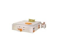 lit multi-rangements en coloris blanc, 160 x 200 cm --