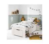 Lit Multi-rangements Pin Massif Arthur Blanc 90X200