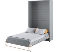 Lit mural Lit escamotable CONCEPT PRO CP-02 Vertical 120x200 GRIS MATT Lit mural escamotable, lit escamotable armoire, armoire avec lit escamotable intégré, lit fonctionnel