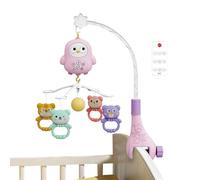 Lit musical pour bébé : mobile pour berceau avec télécommande | suspendus rotatifs avec musique et lumières | Lenussia Hochet de cloche pour bébé | Accessoire pour siège au