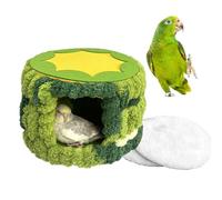 Lit nid d'oiseau suspendu, cage en peluche douce, hamac avec intérieur chaleureux, coussin de couchage confortable pour perruche, perroquet, conure, inséparable, écureuil et autres petits animaux de c
