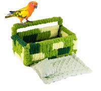 Lit nid pour perroquet - Grand nid d'oiseau respirant avec coussin et oreiller | Maison douce et chaude pour perroquet, hamac de cage confortable, lit pour sieste et repos pour calopsittes, conures