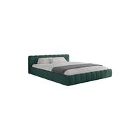 Lit nuage KANSAS 140x190cm velours vert