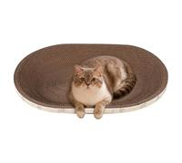 Lit ondulé pour chat - Tapis griffoir pour jouer en intérieur | Matériau en papier avec protection de meubles amusante, tailles 43 x 26 x 5,5 cm, 47 x 32 x 5,7 cm, 53 x 37 x 6,8 cm, griffes de meulage