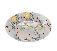 Lit orthopédique antidérapant avec éléphants mignons pour animaux de compagnie de très petite taille