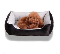 Lit orthopédique pour chien de grande et moyenne taille, design rectangulaire confortable avec côtés de protection, tissu respirant, taille XXL (109,5 x 89,7 x 19,3 cm)